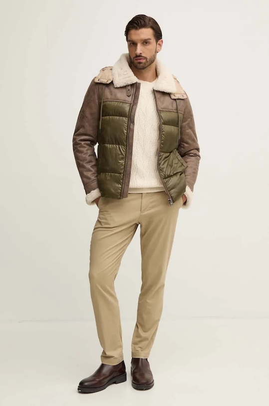Guess sweter z domieszką wełny EVANDER M4BR19.Z3HD1 beżowy AW24