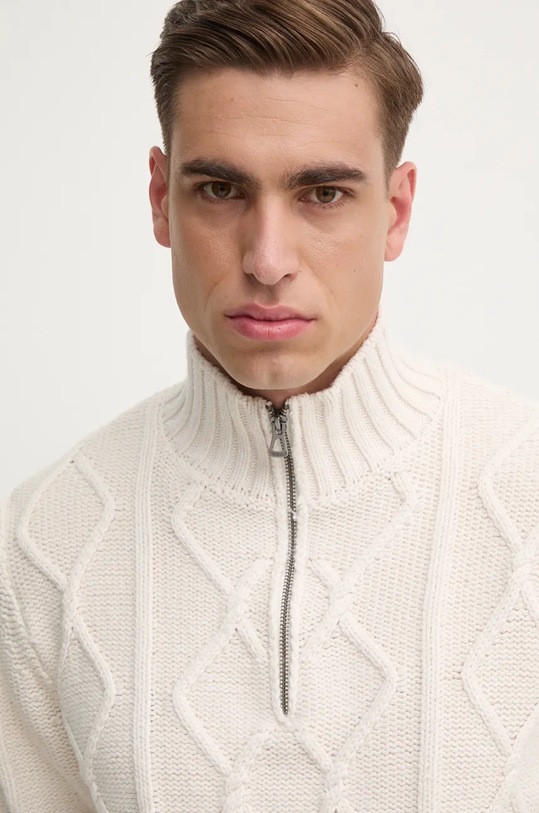 Sveter s prímesou vlny Guess béžová M4BR49.Z3IN0