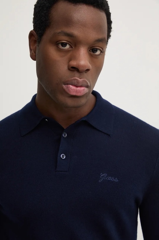 Guess sweter wełniany granatowy M4BR54.Z3ID0