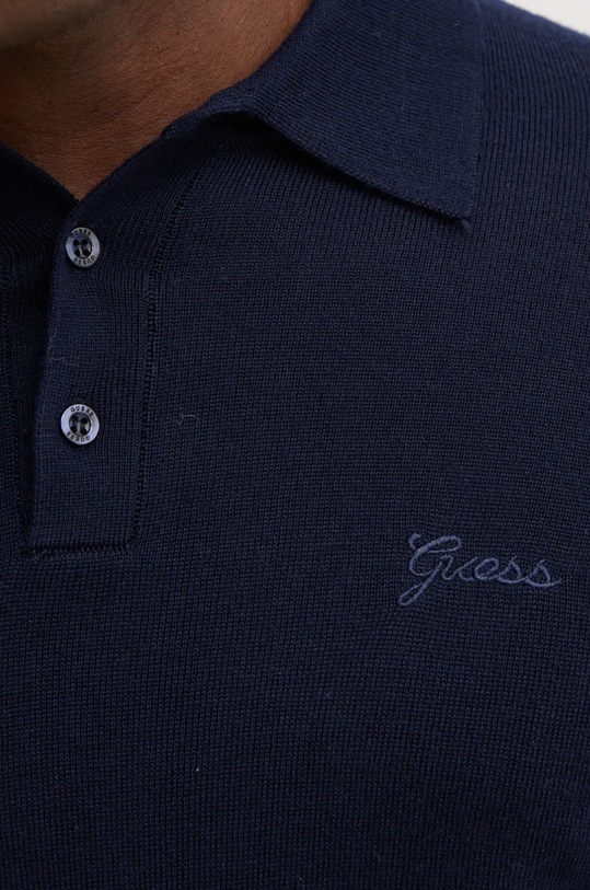 Guess sweter wełniany M4BR54.Z3ID0 granatowy