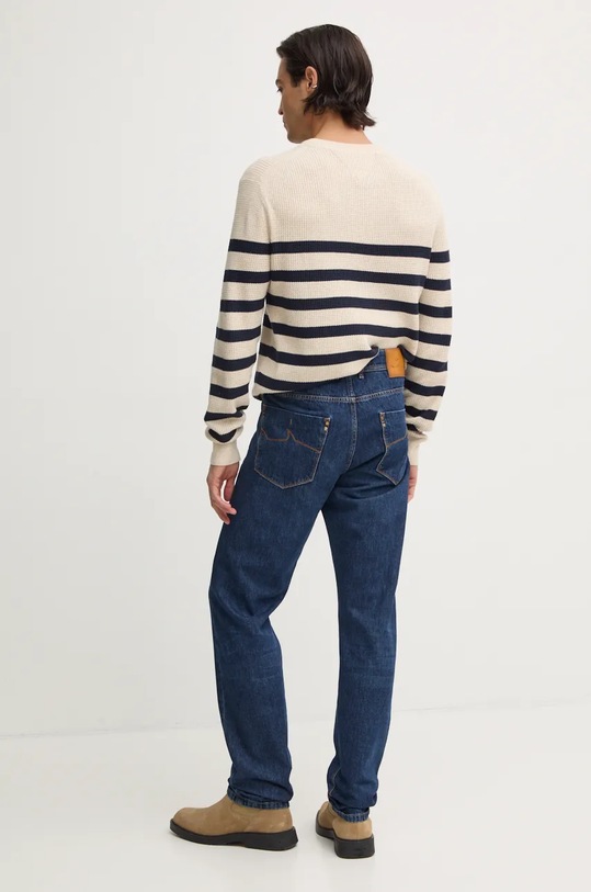Odzież Tommy Hilfiger sweter bawełniany MW0MW36525 beżowy