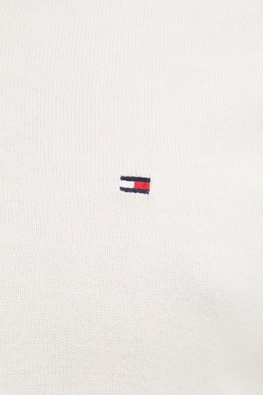 Хлопковый свитер Tommy Hilfiger MW0MW14745 бежевый