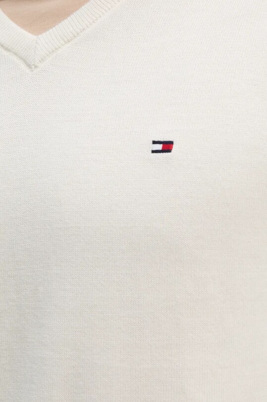 Bavlnený sveter Tommy Hilfiger MW0MW14745 béžová