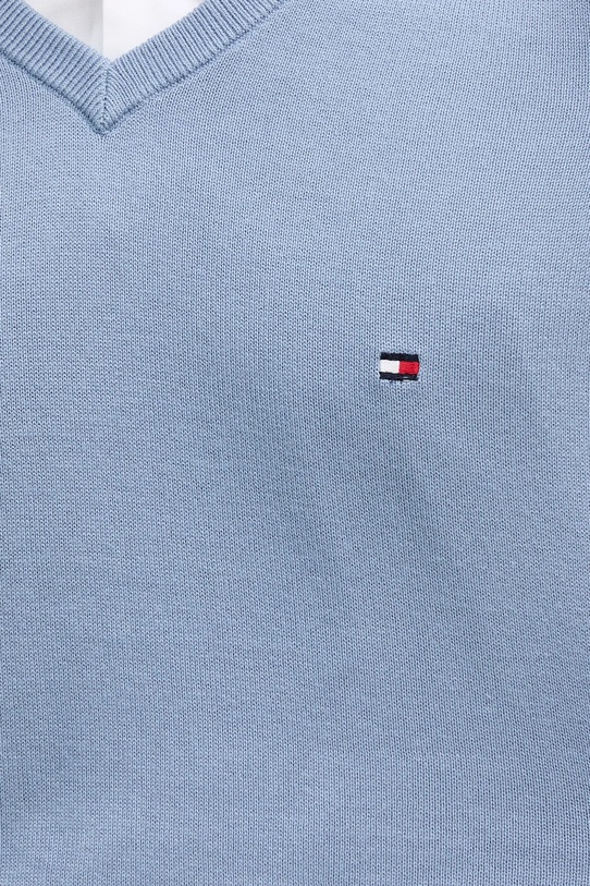 Памучен пуловер Tommy Hilfiger MW0MW14745 син
