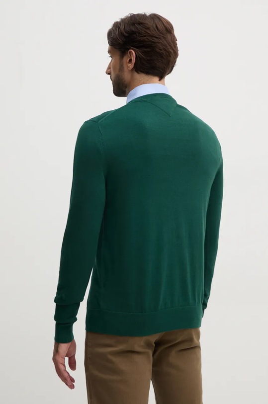 Îmbrăcăminte Tommy Hilfiger pulover de bumbac MW0MW14745 verde