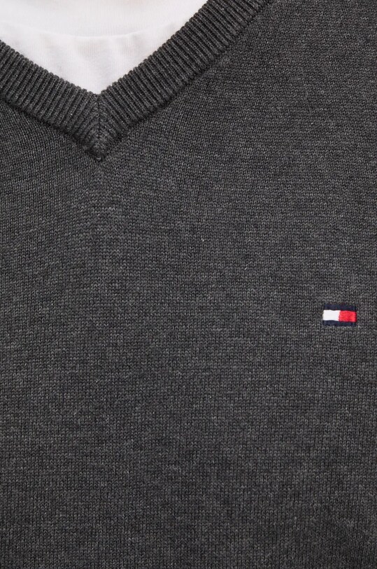 Бавовняний светр Tommy Hilfiger MW0MW14745 сірий