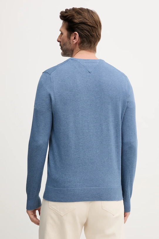Odzież Tommy Hilfiger sweter bawełniany MW0MW14745 niebieski