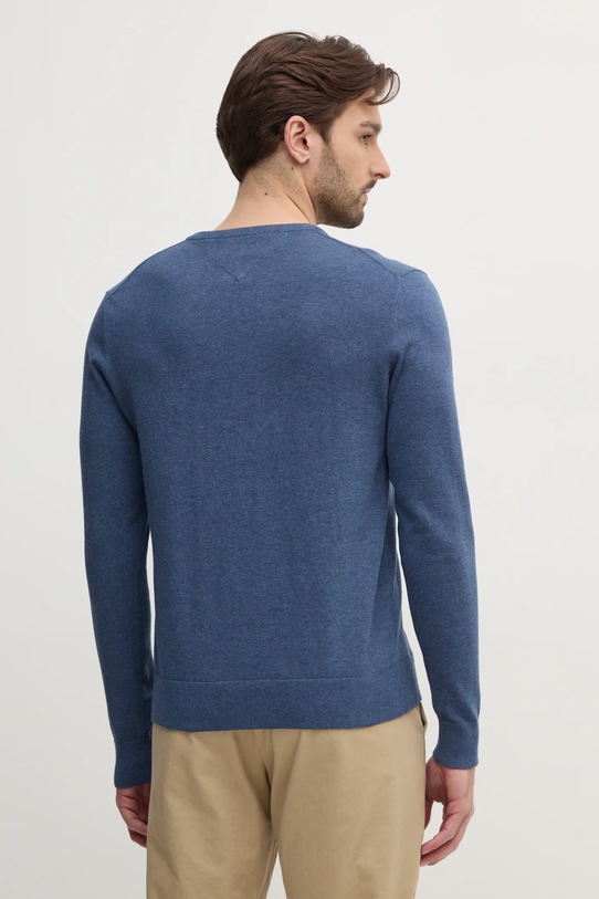Îmbrăcăminte Tommy Hilfiger pulover de bumbac MW0MW14745 albastru