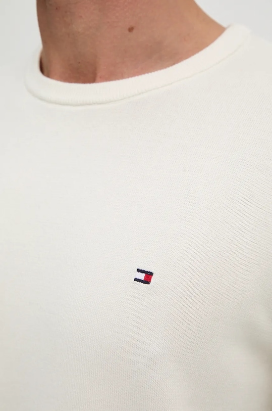 Bavlněný svetr Tommy Hilfiger MW0MW14748 béžová