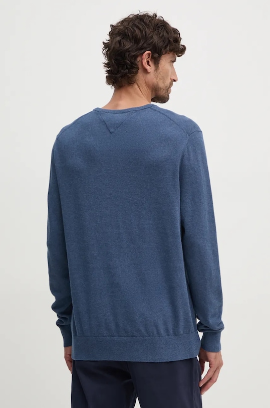 Îmbrăcăminte Tommy Hilfiger pulover de bumbac MW0MW14748 albastru