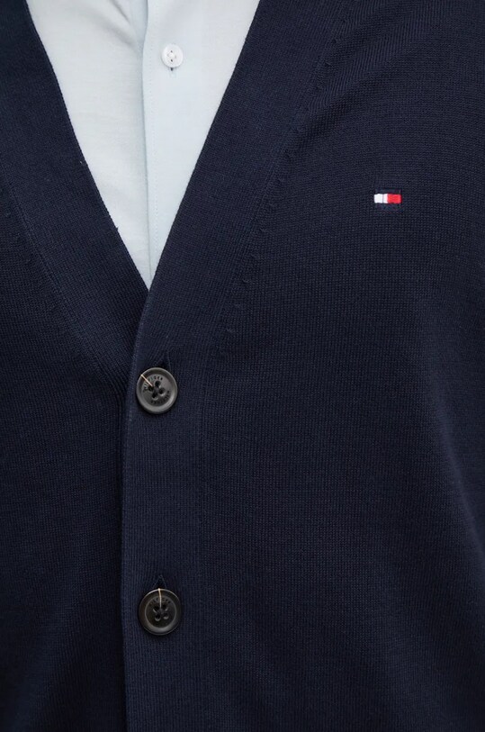 Хлопковый кардиган Tommy Hilfiger MW0MW33111 тёмно-синий