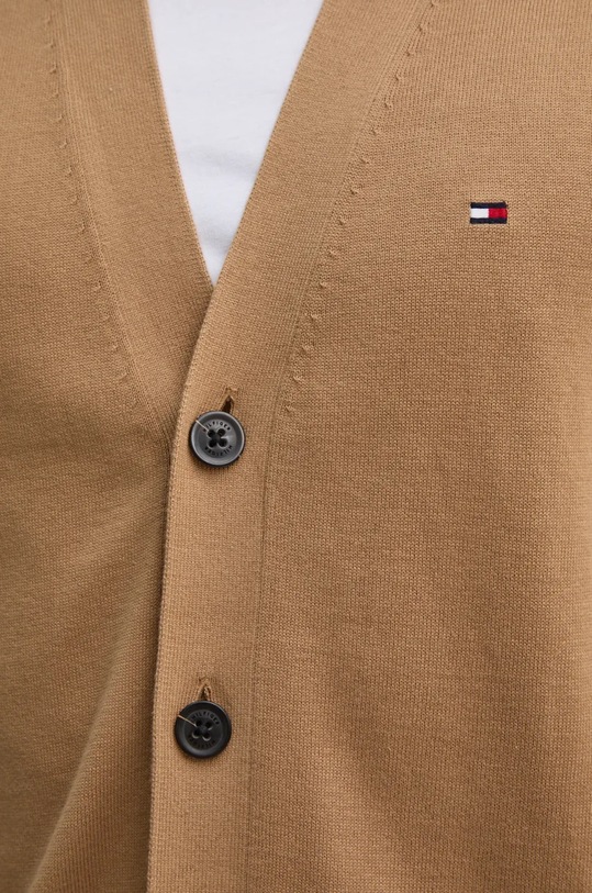 Tommy Hilfiger kardigan bawełniany MW0MW33111 beżowy
