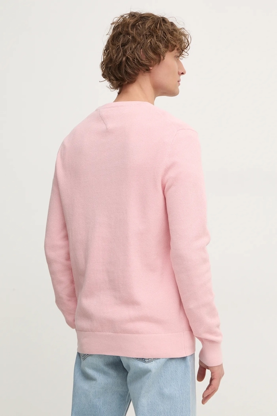 Одяг Бавовняний светр Tommy Hilfiger MW0MW36347 рожевий