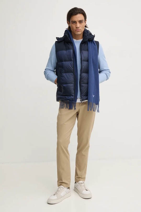 Tommy Hilfiger sweter bawełniany MW0MW36347 niebieski SS25