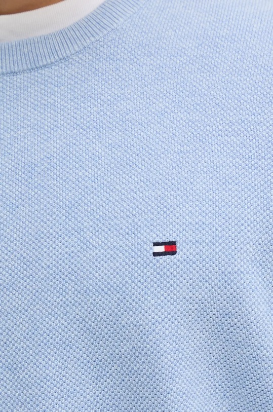 Tommy Hilfiger sweter bawełniany MW0MW36347 niebieski