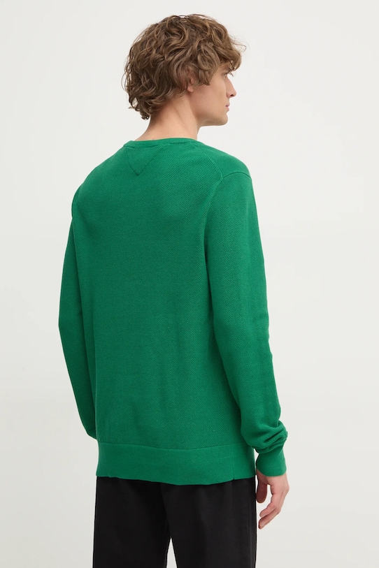 Odzież Tommy Hilfiger sweter bawełniany MW0MW36347 zielony