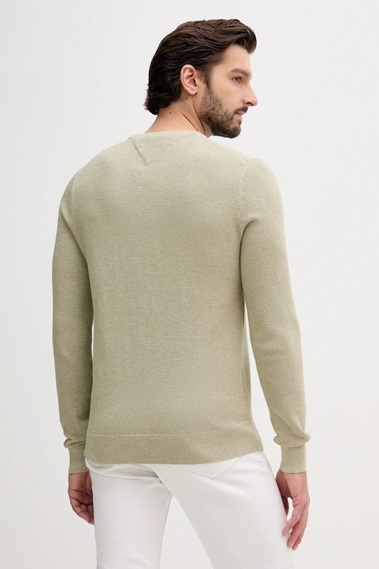 Îmbrăcăminte Tommy Hilfiger pulover de bumbac MW0MW36347 verde