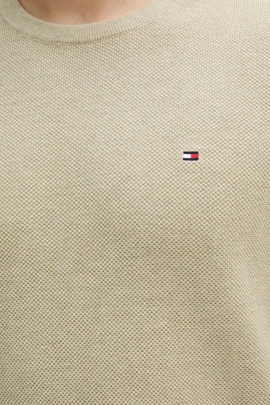 Tommy Hilfiger pulover de bumbac MW0MW36347 verde