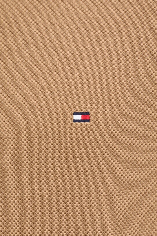 Βαμβακερό πουλόβερ Tommy Hilfiger MW0MW36347 καφέ