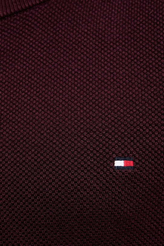 Βαμβακερό πουλόβερ Tommy Hilfiger MW0MW36347 μπορντό