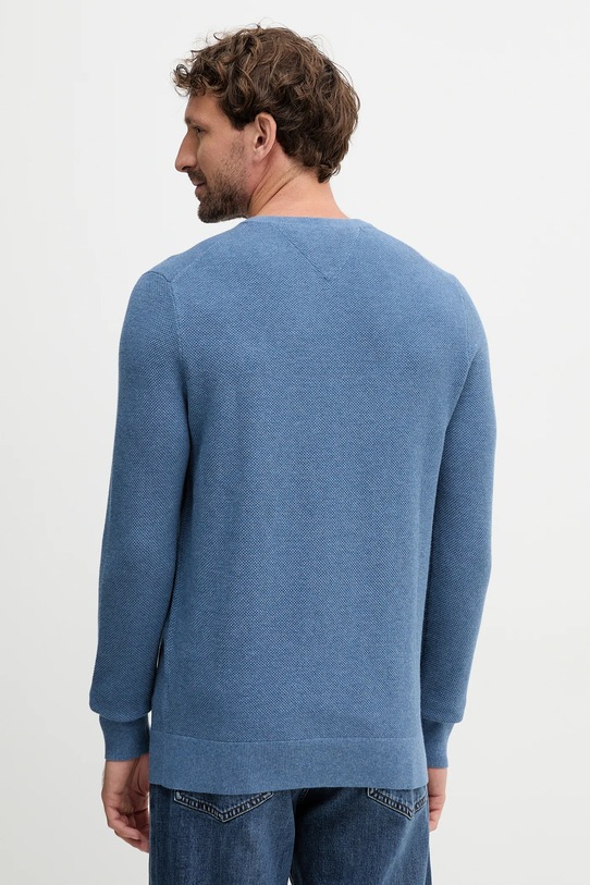 Odzież Tommy Hilfiger sweter bawełniany MW0MW36347 niebieski