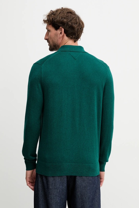 Odzież Tommy Hilfiger sweter z domieszką kaszmiru MW0MW36519 zielony