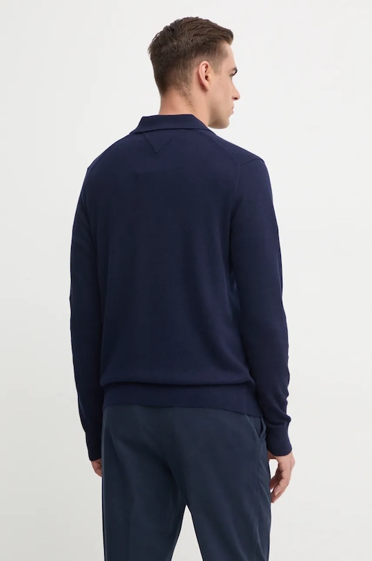 Îmbrăcăminte Tommy Hilfiger pulover din amestec de casmir MW0MW36519 bleumarin