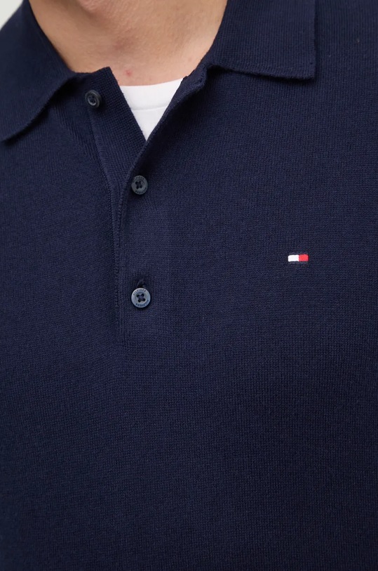 Pulover s dodatkom kašmira Tommy Hilfiger MW0MW36519 mornarsko plava