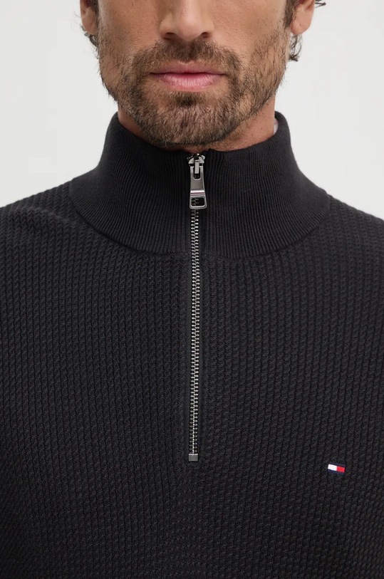 Бавовняний светр Tommy Hilfiger MW0MW36527 чорний