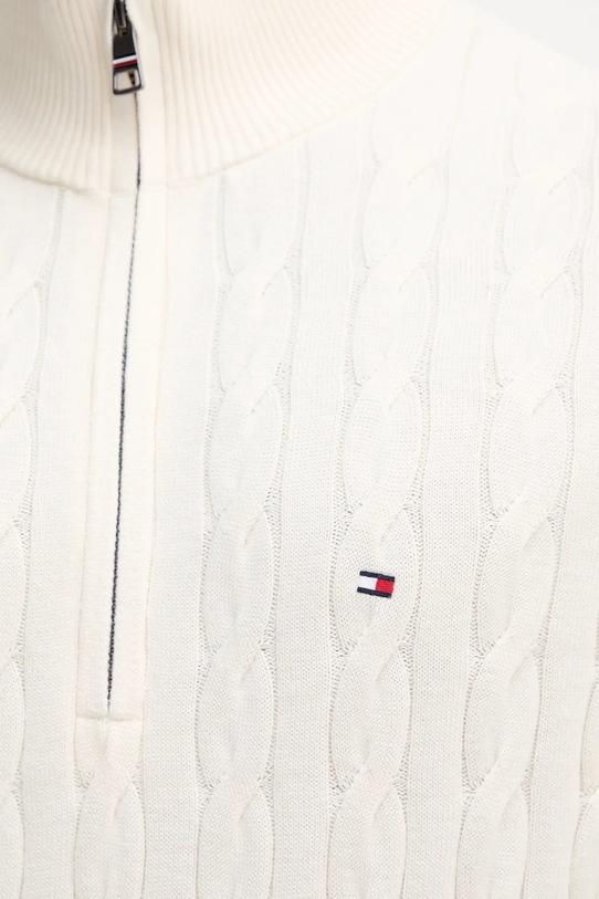 Bavlněný svetr Tommy Hilfiger MW0MW36532 béžová