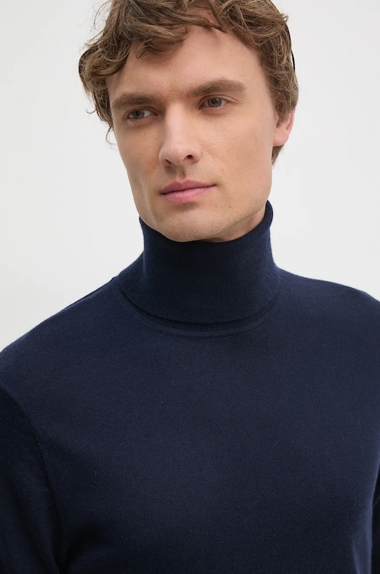 Вовняний светр Tommy Hilfiger темно-синій MW0MW36537