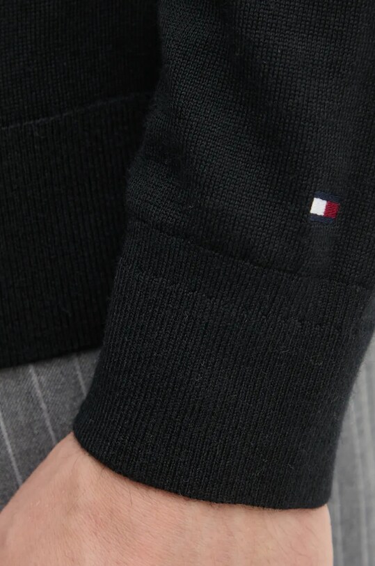 Вовняний светр Tommy Hilfiger MW0MW36537 чорний
