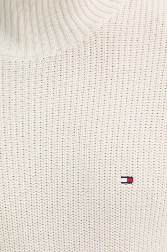 Бавовняний светр Tommy Hilfiger MW0MW37328 бежевий