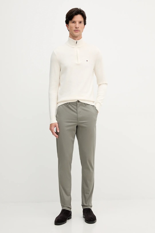 Tommy Hilfiger pulover de bumbac MW0MW37331 bej AW25