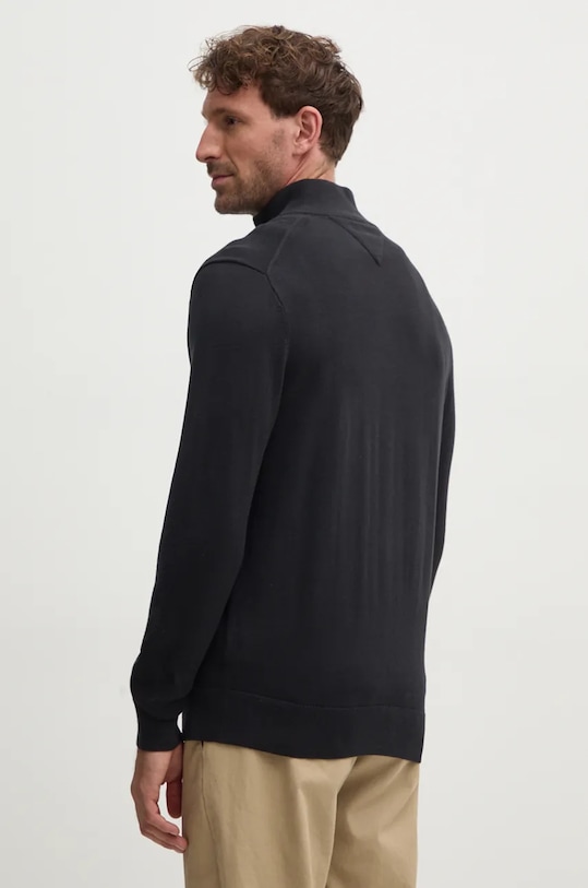 Îmbrăcăminte Tommy Hilfiger pulover de bumbac MW0MW37331 negru