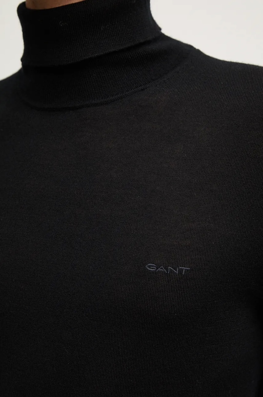 Gant sweter wełniany 8050207 czarny