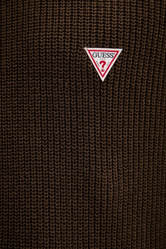 Guess Jeans sweter bawełniany M4BR30.Z3HM1 brązowy