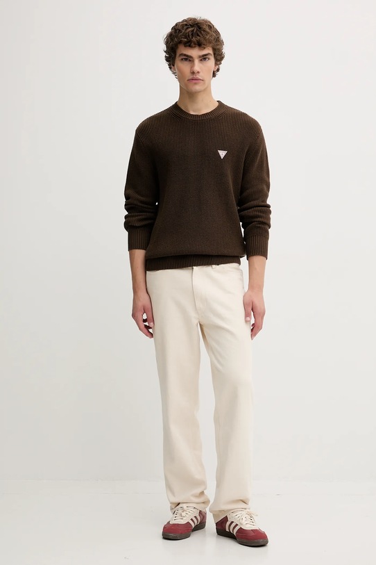 Bavlnený sveter Guess Jeans M4BR30.Z3HM1 zelená AW25