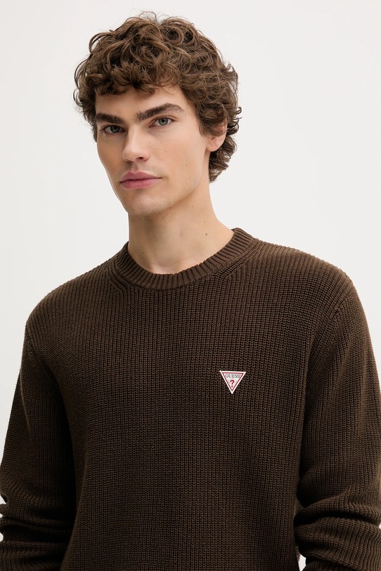 Bavlnený sveter Guess Jeans zelená M4BR30.Z3HM1