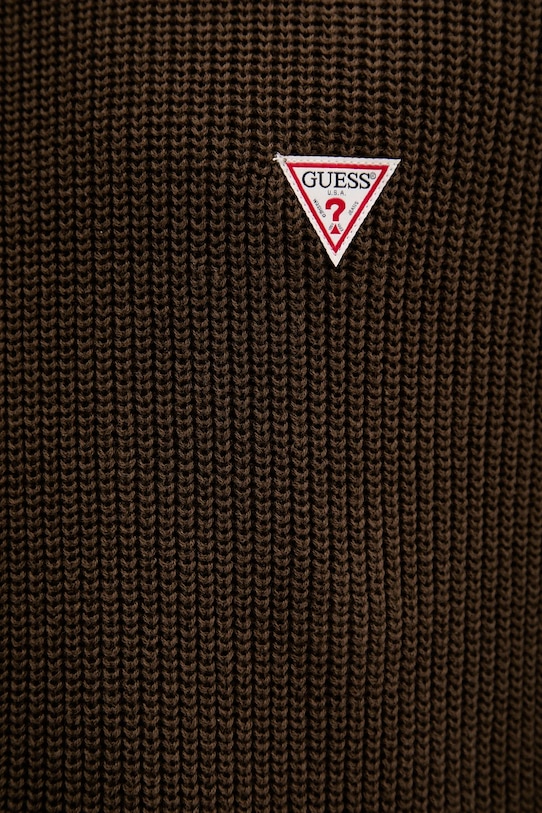 Pamučni pulover Guess Jeans M4BR30.Z3HM1 smeđa