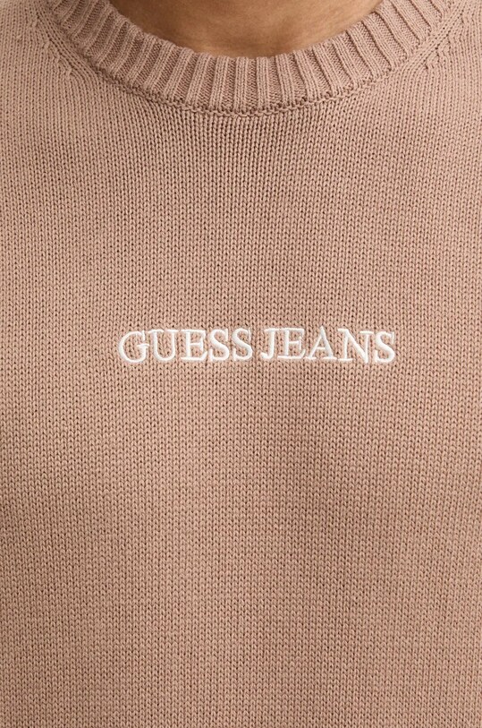 Guess Jeans sweter bawełniany M4BR31.Z3HM1 beżowy