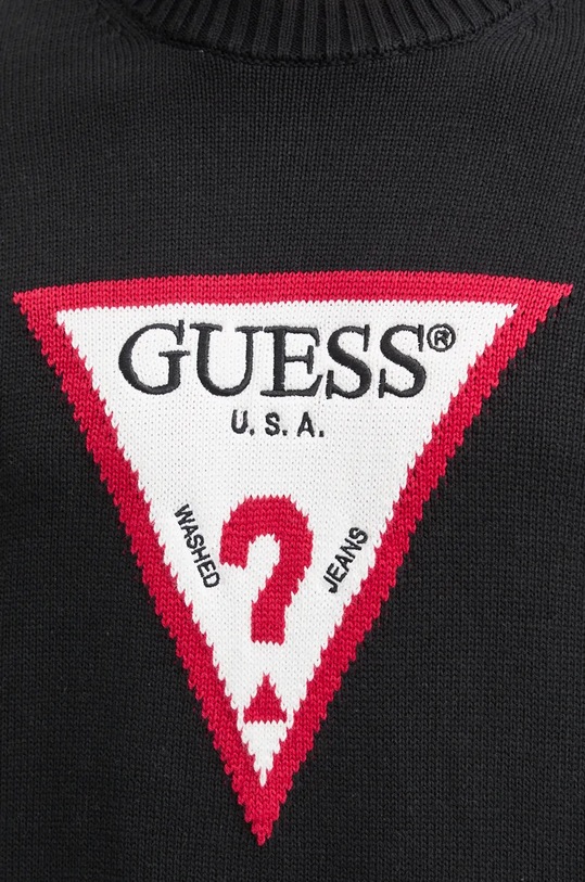 Βαμβακερό πουλόβερ Guess Jeans M4BR32.Z3HM1 μαύρο