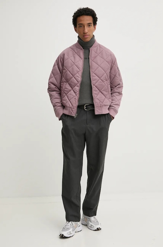 Svetr z vlněné směsi Guess Jeans M4BR35.Z3HN2 šedá AW24