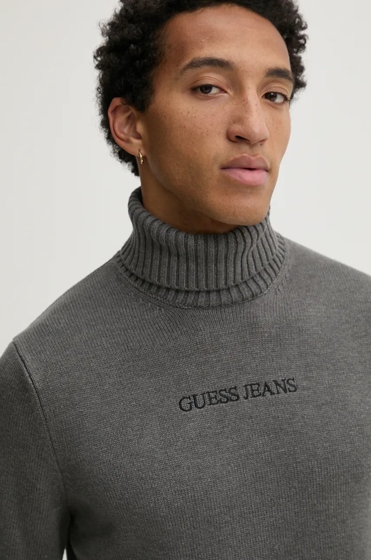Svetr z vlněné směsi Guess Jeans M4BR35.Z3HN2 šedá