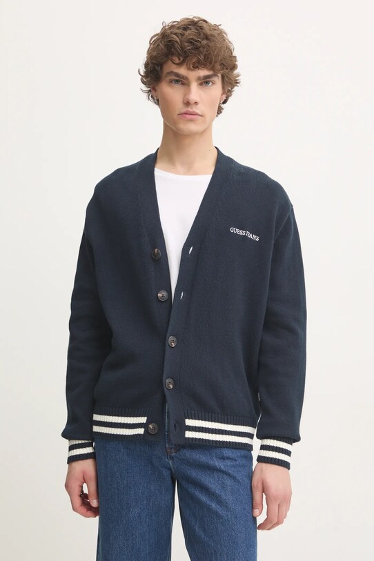 Guess Jeans cardigan bleumarin M4BR38.Z3HM1