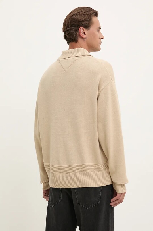 Odzież Tommy Jeans kardigan z domieszką wełny DM0DM19422 beżowy