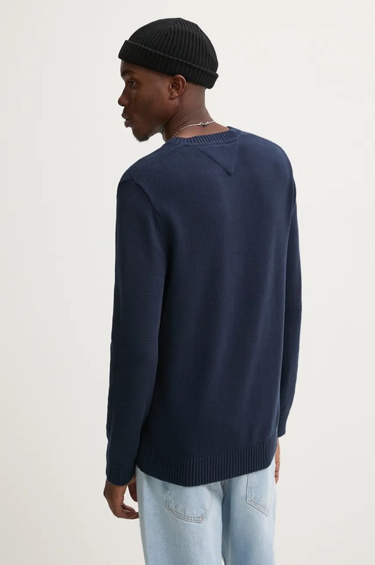 Oblečení Bavlněný svetr Tommy Jeans DM0DM19429 námořnická modř