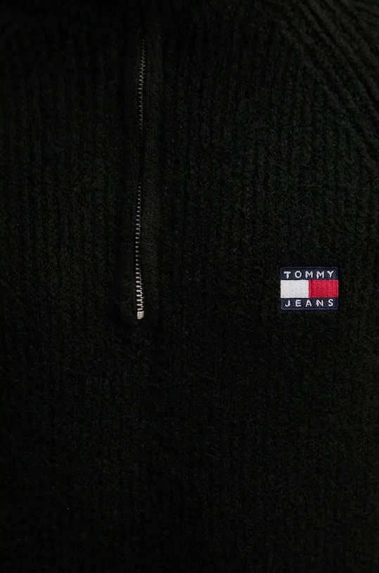 Tommy Jeans sweter z domieszką wełny DM0DM19437 czarny