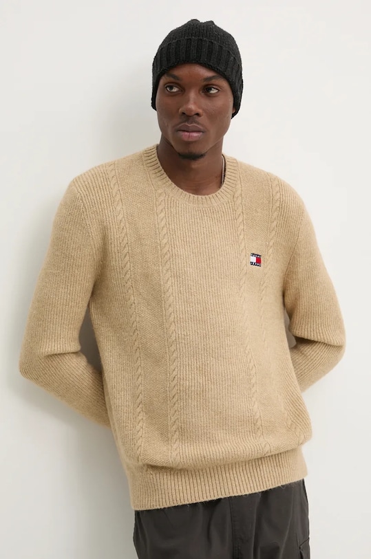 Светр Tommy Jeans інші коричневий DM0DM19440
