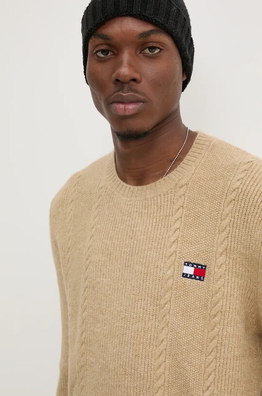 Светр Tommy Jeans коричневий DM0DM19440